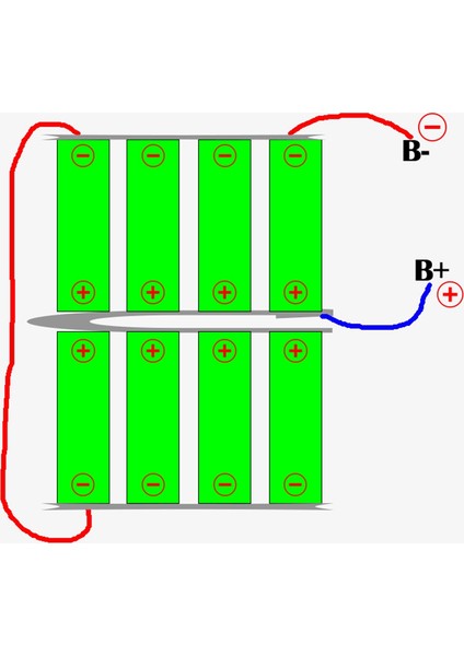 PD22.5W Dıy Pil Şarj Cihazı Hızlı Şarj Kutusu Için 8 Adet 18650 Polimer 20000MA Pil Şarj Güç Bankası Kutusu Mavi (Yurt Dışından)