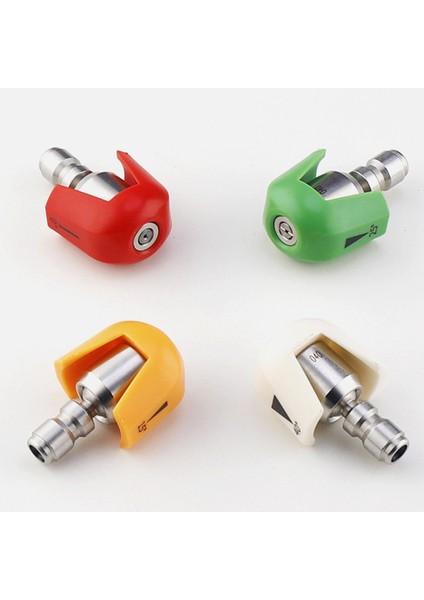 Basınçlı Yıkama Püskürtme Nozulu Uçları Çoklu Derece, 360 Derece 1/4 Hızlı Bağlantı, Püskürtme Seti Kitleri, 4'lü Paket (Yurt Dışından)