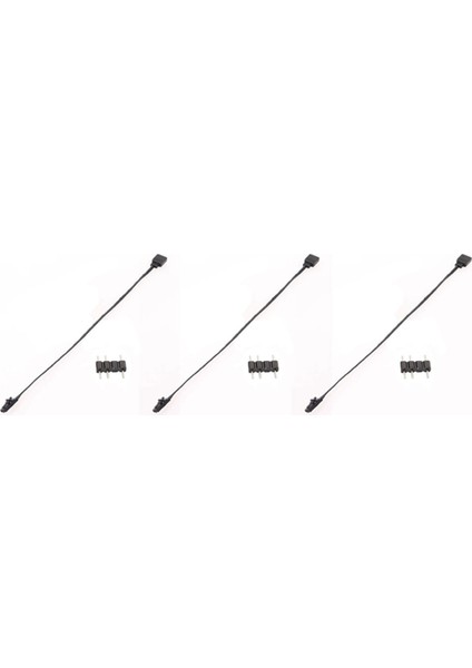 3pın Rgb'den Standart Argb'ye 3x 3-Pin 5V Adaptör Konnektörü Fan/aydınlatma Düğümü/komutan Için Rgb Kablosu (Yurt Dışından)