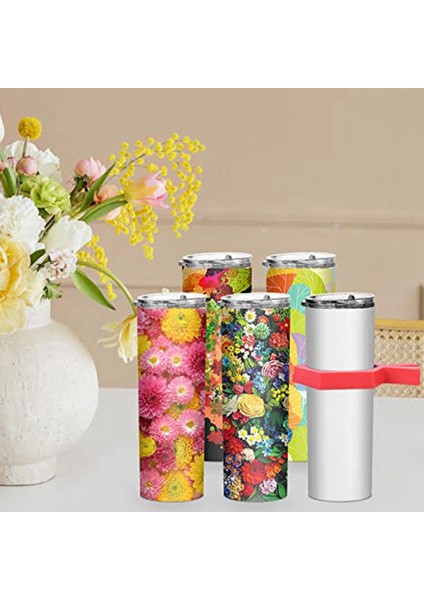 2 Tutam Mükemmel Tumbler Kelepçesi ve 1 Süblimasyon Boşlukları Tumbler Genişlik Ölçme Cetveli, Mükemmel Araç (Yurt Dışından) modelleri