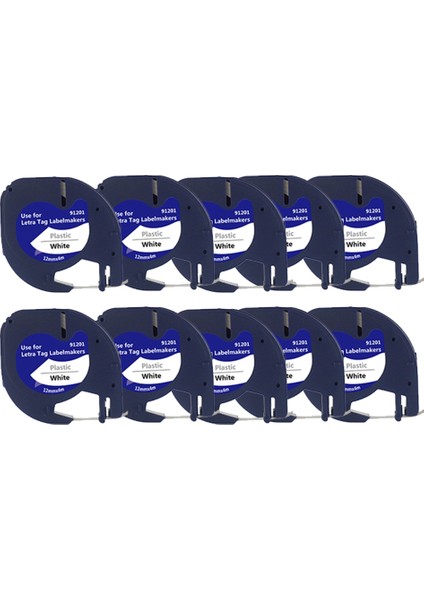 10 Adet 91201 Etiket Bantları Letratag -100T -100H Serisi Etiket Makinesi 12MMX4M Etiket Termal Baskı Kağıdı (Yurt Dışından) fırsatları