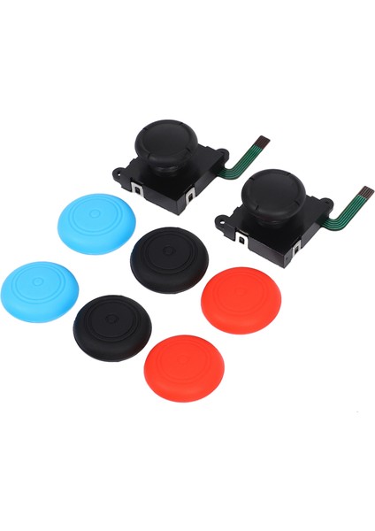 2'li Paket 3D Joycon Kumanda Kolu Değiştirme, Analog Başparmak Çubuğu Tamir Takımı, Kanat, Tornavida, Gözetleme Aletleri + 6 Ayar Çubuğu Kapağı + 1 Fırça Dahildir (Yurt Dışından)