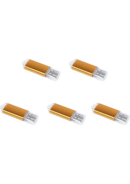 Ps3 Pc Tv Için 5x USB Bellek Çubuğu Flash Kalem Sürücü U Disk Renk:altın KAPASITE:64MB (Yurt Dışından)