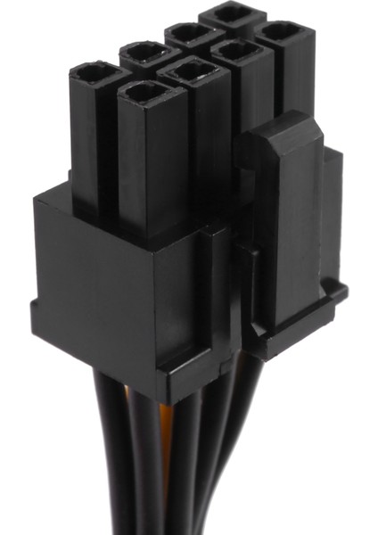 12 Adet Gpu Pcıe 8 Pin Dişi Çift 2x 8 Pin (6 + 2) Erkek Pcı Express Güç Adaptörü Örgülü Y-Splitter Uzatma Kablosu, 20 cm (Yurt Dışından)