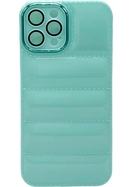 Apple Iphone 12 Uyumlu Puffer Silikon Kılıf Kamera Koruma Lens Korumalı Parlak Telefon Kılıfı modelleri