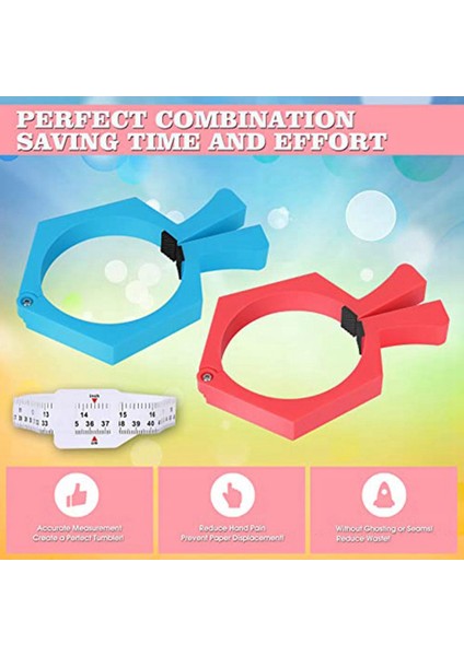 2 Tutam Mükemmel Tumbler Kelepçesi ve 1 Süblimasyon Boşlukları Tumbler Genişlik Ölçme Cetveli, Mükemmel Araç (Yurt Dışından) fırsatları