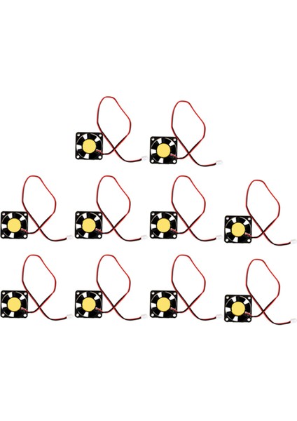 10 Adet 30MM x 30MM x 10MM 3010S 12V 0.06A Fırçasız Dc Soğutma Fanı (Yurt Dışından)