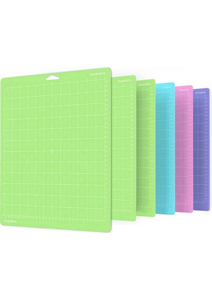 6 Paket 12X12IN Karışık Renkler Pvc Yapışkanlı Kesme Mat Taban Plakası Alet Pedi Keşfetmek Için Hava/air2/maker Dıy Makinesi (Yurt Dışından)