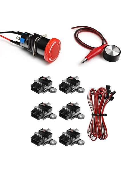 Cnc Makinesi 3018PROVE Için Temel Aksesuarlar Kiti, Acil Durdurma, Z Ekseni Takım Ayarı Dokunmatik Probe, -Anahtarlar (Yurt Dışından)