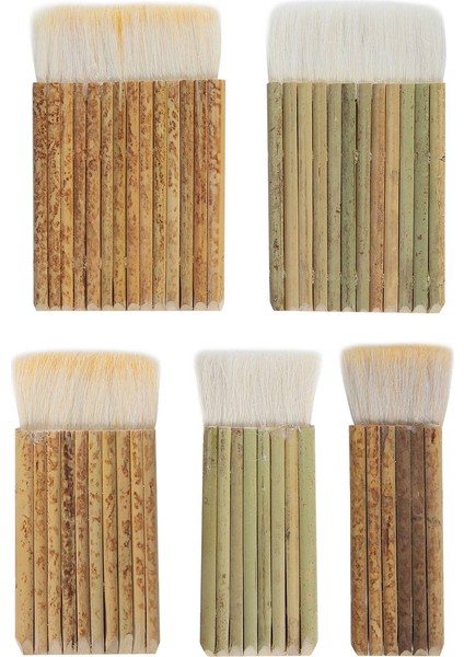 5 Boyutlu Blender Fırçası, Bambu Saplı Fırçalar Geniş Yün Fırçalar Fırın Yıkama Için Suluboya Fırçaları, Toz Temizleme (Yurt Dışından)