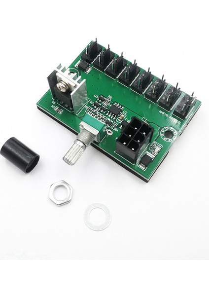 3x Bilgisayar Kasası 12 V Madenci Fan Hız Kontrol Cihazı 8 Kanallı Fan Hub Pwm Yüksek Güç Şiddetli Fan Denetleyicisi Düzenleyen (Yurt Dışından)