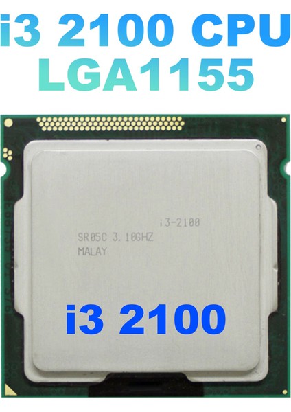 B75 USB Madencilik Anakart Için Core I3 2100 Cpu LGA1155 Işlemci 3mb Çift Çekirdekli Masaüstü Cpu Için (Yurt Dışından)