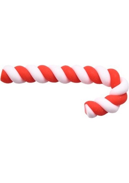 100 Adet Kırmızı ve Beyaz Koltuk Değneği Ev Yumuşak Çömlek Noel Aksesuarları Dıy Telefon Güzellik Malzemeleri (Yurt Dışından)