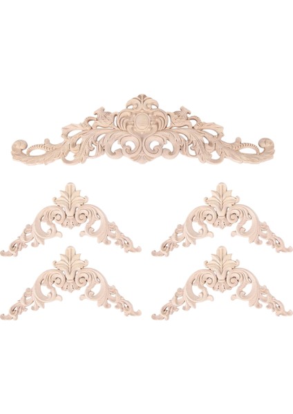 Ahşap Aplikler Onlaylar Dekoratif Ahşap Aplikler Ayna Yatak Kapısı Dolap Gardırop Mobilya Için Dıy Ahşap Aplikler (Yurt Dışından)