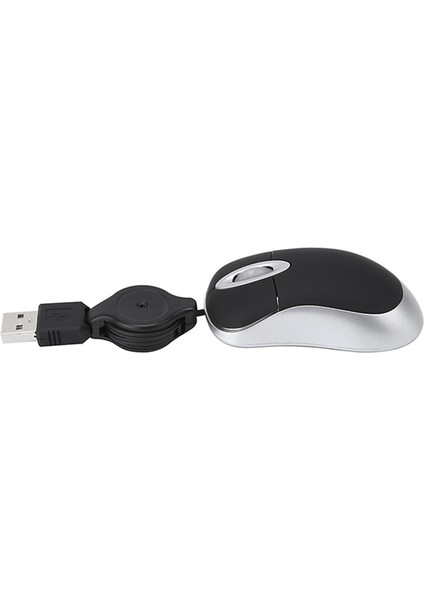 3x Mini USB Kablolu Fare Geri Çekilebilir Kablo Minik Küçük Fare 1600 Dpı Seyahat Fareleri Windows 98 2000 Xp Vista ve (Siyah) (Yurt Dışından) fiyatları
