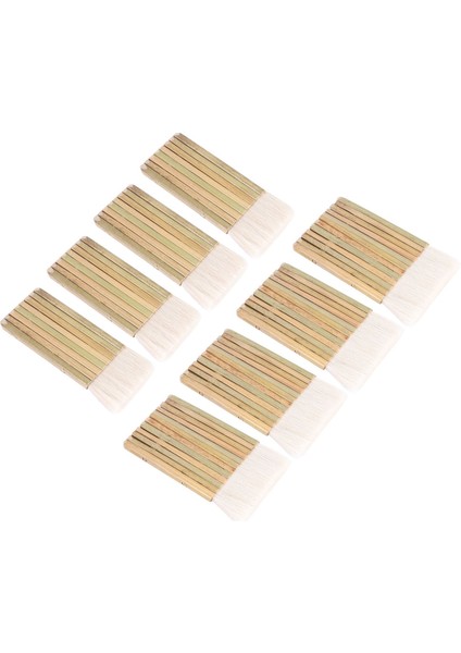 8 Pcs Saç Fırçası, Fırın Yıkama Için Bambu Saplı Blender Fırçası, Suluboya, Toz Temizleme, Seramik, Çömlekçilik Boyama (Yurt Dışından)