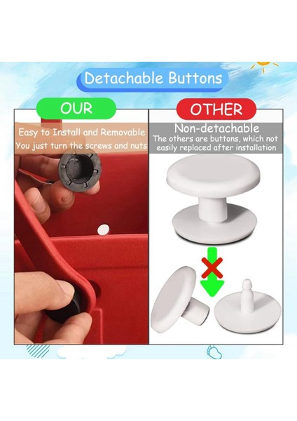 Plaj Çantası Için 12 Takım Vida Perçin Değiştirme Sapanlar Düğmeler Kauçuk Plaj Çantaları (Siyah) (Yurt Dışından) indirimleri