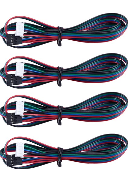 4x Genişletilmiş Nema 17 Step Motor Kablosu 1m Uzun 4 6 Pin 3D Yazıcı (Yurt Dışından)