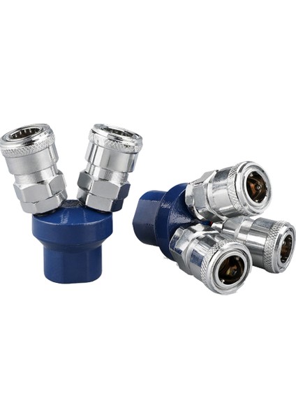 Hızlı Bağlantı Hava Kompresörü Manifoldu 2 Yollu 3 Yollu Hızlı Bağlantı Çoklu Hortum Bağlantı Elemanı Yuvarlak Üç (Yurt Dışından) fırsatları