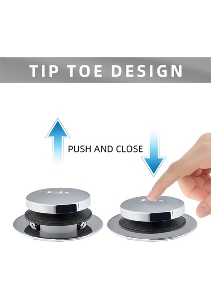 Iki Delikli Ön Panelli Drenaj Küvet Süzgeç Seti, Küvet Süzgeç Seti Kaba Pirinç Krom (Yurt Dışından) indirimleri