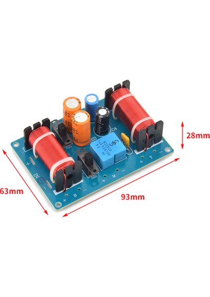 2 Adet 150 W 3 Yollu Ses Hoparlör Crossover Tiz Orta Kademe Bas Kitaplık Araba Hoparlörleri Filtre Frekans Crossover Bölücü (Yurt Dışından)