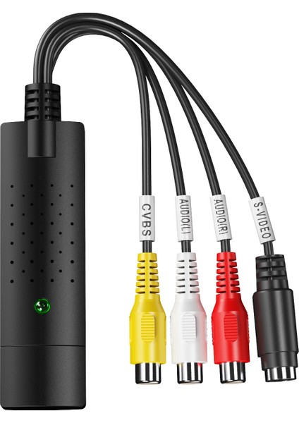 USB 2.0 Kolay Kap Video Tv DVD Dvr Yakalama Adaptörü Daha Kolay Kap USB Video Yakalama Cihazı Desteği WIN10 (Yurt Dışından)