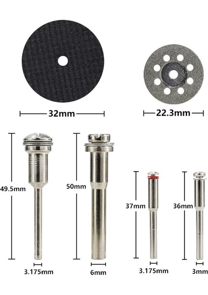 Mini Alet Aksesuar Seti 121 Adet Hss Mini Matkap Ucu Elmas Dosya Kesilmiş Testere Bıçağı Parlatma Zımpara Kesme Kiti (Yurt Dışından) fırsatları
