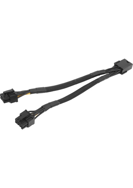Adet Gpu Pcıe 8 Pin Dişi Çift 2x 8 Pin (6 + 2) Erkek Pcı Express Güç Adaptörü Örgülü Y-Splitter Uzatma Kablosu, 20 cm (Yurt Dışından)