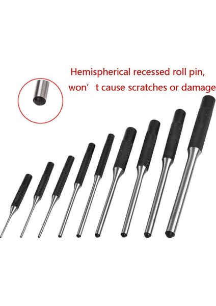13 Adet Rulo Pimi Yumruk Içi Boş Uçlu Delgeç Aracı Mekaniği Taşıma Çantası ile Onarım Aracı Çıkarma Çelik Pim Zımbalar (Yurt Dışından) modelleri