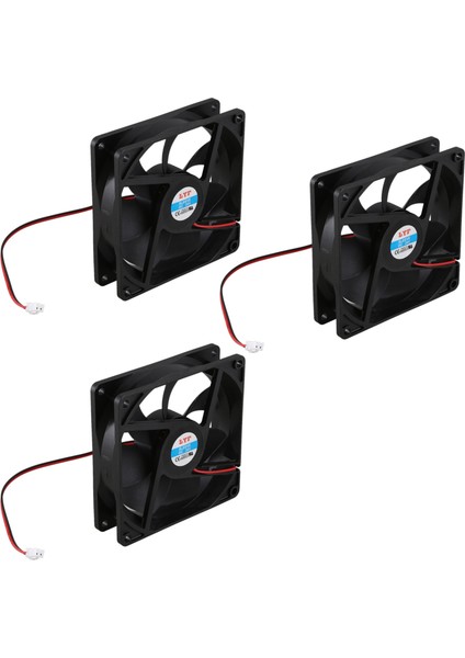 3 Adet 92MM x 25MM 24V 2pin Kol Rulman Pc Kasa Cpu Soğutucu Için Soğutma Fanı (Yurt Dışından)