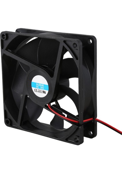 3 Adet 92MM x 25MM 24V 2pin Kol Rulman Pc Kasa Cpu Soğutucu Için Soğutma Fanı (Yurt Dışından)