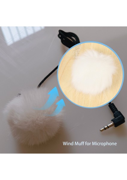 Evrensel Yaka Mikrofonu Ön Cam Kürk Cam Rüzgar Muff Yumuşak Yaka Yaka Mikrofonu Için 5 mm (Yurt Dışından)