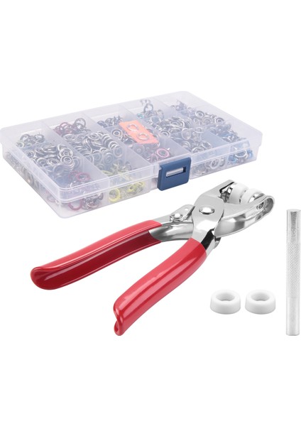 200 Takım Snap Düğmeleri Tulum Snaps Craft Pense Aracı Toka Metal Halka Düğme Snaps Dikiş El Sanatları 9.5mm, 10 Renk (Yurt Dışından) fiyatları