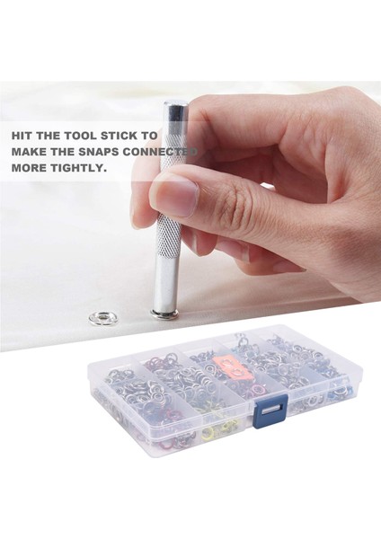 200 Takım Snap Düğmeleri Tulum Snaps Craft Pense Aracı Toka Metal Halka Düğme Snaps Dikiş El Sanatları 9.5mm, 10 Renk (Yurt Dışından) indirimleri