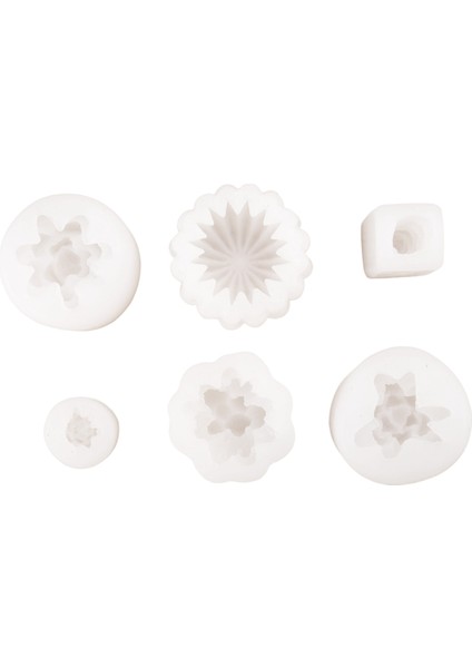 6 Paket Mum Silikon, Etli Kaktüs Bitkileri El Yapımı Mum Için Reçine Döküm Kalıp, Epoksi Reçine, Polimer Kil, Balmumu (Yurt Dışından)