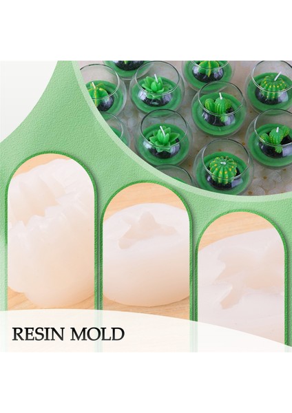 6 Paket Mum Silikon, Etli Kaktüs Bitkileri El Yapımı Mum Için Reçine Döküm Kalıp, Epoksi Reçine, Polimer Kil, Balmumu (Yurt Dışından) indirimleri