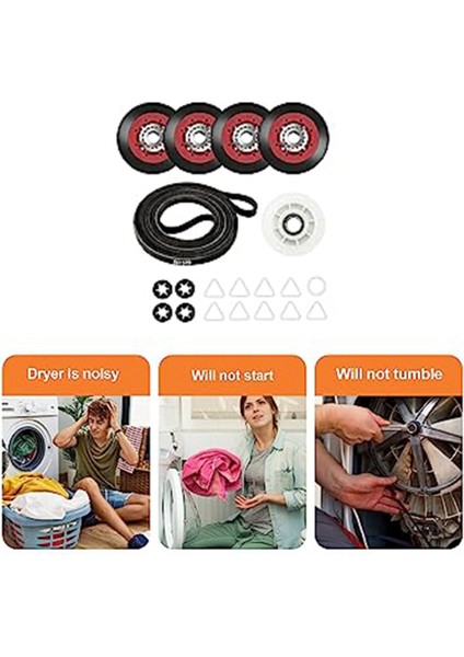 4392067 Kurutucu 27 Inç Kurutucu Tamir Takımı Bakım Kiti, WPW10314173 Tambur ve 661570V ve 279640 Avarayı Içerir (Yurt Dışından) indirimleri