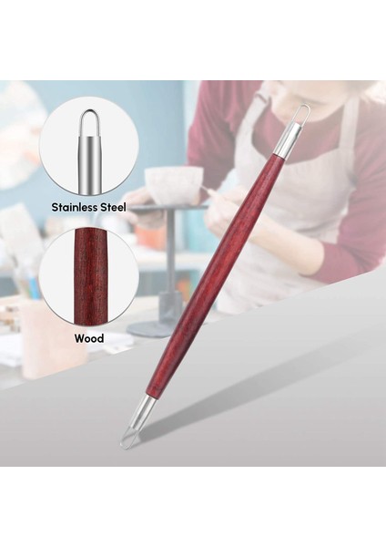 11 Adet Kil Şekillendirici Seti Ahşap Saplı Kil Çömlek Şekillendirici Araçları Dıy Ahşap Kil Araçları Çift Taraflı Oyma Aracı (Yurt Dışından) fiyatları