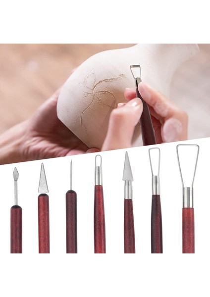 11 Adet Kil Şekillendirici Seti Ahşap Saplı Kil Çömlek Şekillendirici Araçları Dıy Ahşap Kil Araçları Çift Taraflı Oyma Aracı (Yurt Dışından) fırsatları