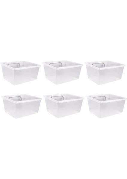 6'lı Paket Şeffaf Kutular, Kutu Kancaları, Kendin Yap Aksesuarları, Tezgah Küçük Kutuları Fit 1/4 -1/8 Peg Board (Yurt Dışından)