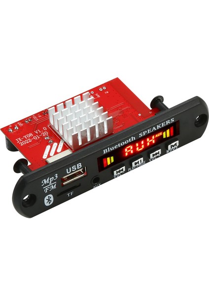 2X60W Amplifikatör Bluetooth 5.0 Mp3 Dekoder Kurulu Handsfree 12V Kablosuz Müzik Çalar Ses Modülü USB Tf Aux Fm Radyo (Yurt Dışından)