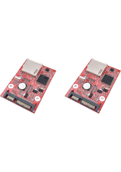 2x Mmc Sd Sdhc 2.0sata - Sd Yüksek Hızlı Adaptör Kartı Sd Kart - Sata Adaptörü HDD Güvenli Dijital Dönüşüm Adaptörü (Yurt Dışından)