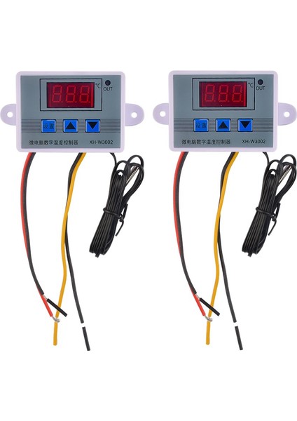 2 Adet W3002 Dijital Sıcaklık Kontrol Cihazı Mikrobilgisayar Termostat Termoregülatör Isı Soğuk Sıcaklık Kontrol Anahtarı (Yurt Dışından)