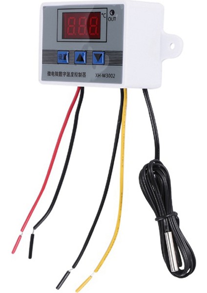 2 Adet W3002 Dijital Sıcaklık Kontrol Cihazı Mikrobilgisayar Termostat Termoregülatör Isı Soğuk Sıcaklık Kontrol Anahtarı (Yurt Dışından)