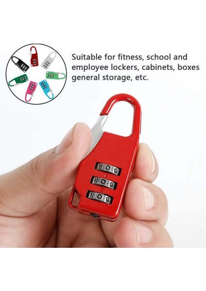 Adet Mini Bagaj Asma Kilitler 3 Haneli Şifreli Kilit Yurt Spor Salonu Dolapları Soyunma Çekmece Çile Seyahat Bavul (Yurt Dışından) fiyatları