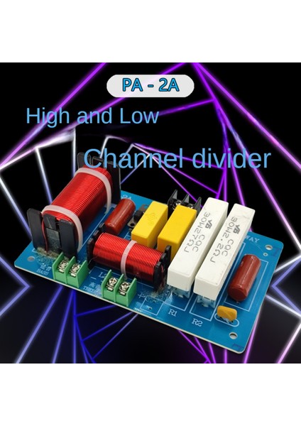 2 Adet PA-2A 2 Yollu Hoparlör Crossover Tiz + 450 W Saf Bas Subwoofer Frekans Bölücü Filtreler Dıy Ev Için (Yurt Dışından)