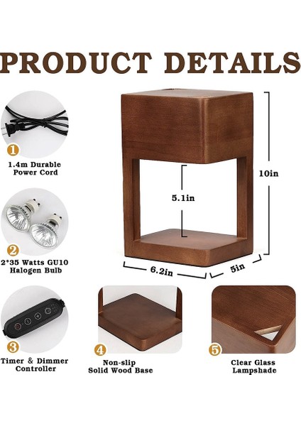 Kısılabilir Elektrikli Mum Isıtıcı Lamba Kavanoz Mumlar Için Zamanlayıcı Ile, Kadınlar Için Doğum Günü Hediyeleri Anne, Ev Dekoru Abd Plug (Yurt Dışından) indirimleri