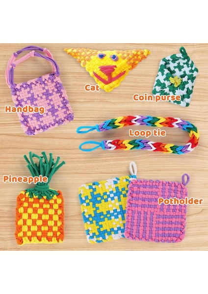 Dokuma Tezgahı Seti Oyuncak Çocuk ve Yetişkinler Için Potholder Döngü El Sanatları Kızlar Için Pot Tutucu Tezgah Örgü Kitleri (Yurt Dışından)
