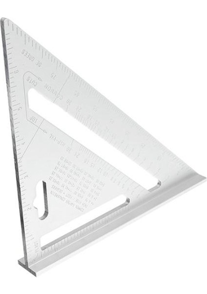 200 mm Üç Köşeli Cetvel Iletki Alüminyum 90 Derece Açı Cetvel Iletki Gönye Çerçeveleme Ölçme Aracı Inşaatçılar Için (Yurt Dışından)