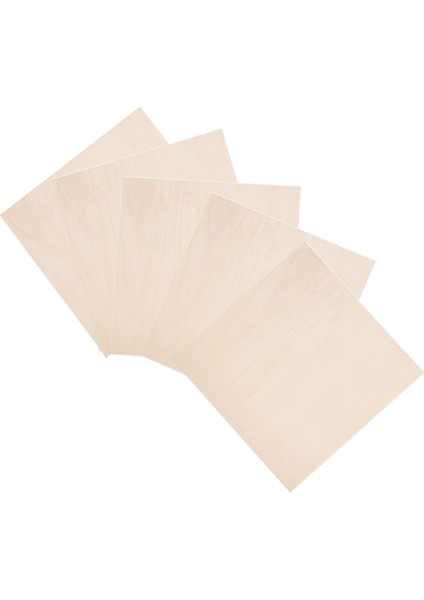 5 Adet Ihlamur Ağacı El Sanatları Kurulu El Sanatları Çok Katmanlı Tahta Kesme Tahtası Dıy Boyama Lekeli ve Oyma Ahşap Tahta (Yurt Dışından)